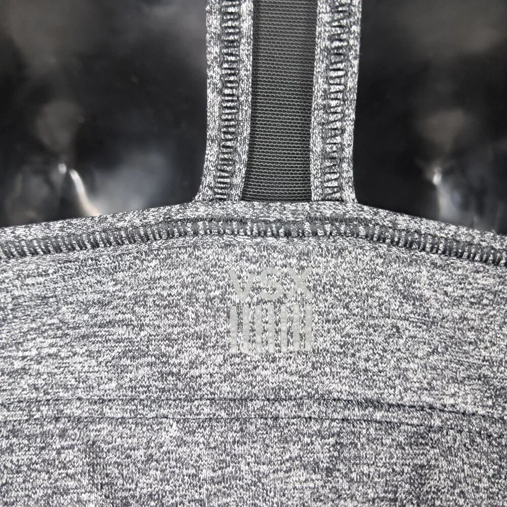 VSX Sport Victoria's Secret The Player Black/Gray Racerback Sports Bra Medium - Picture 3 of 8